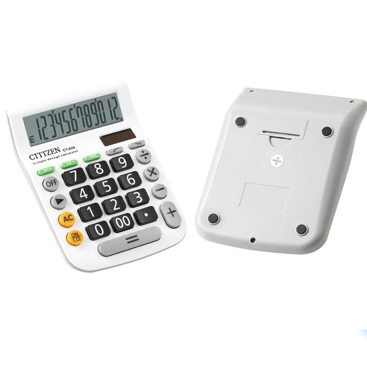 CT628 Color Button Calculator Mini Portable 12-bit Office Dual Power Calculator