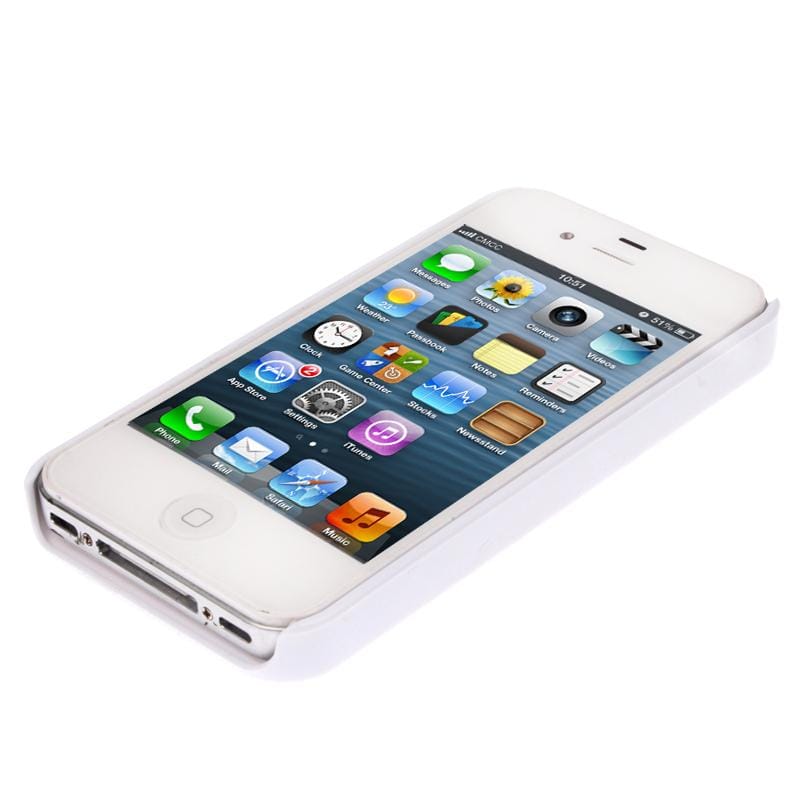 DIY 3D Sublimation Machine Blanks White Back Case Cover  for iPhone 4 & 4S (White)
