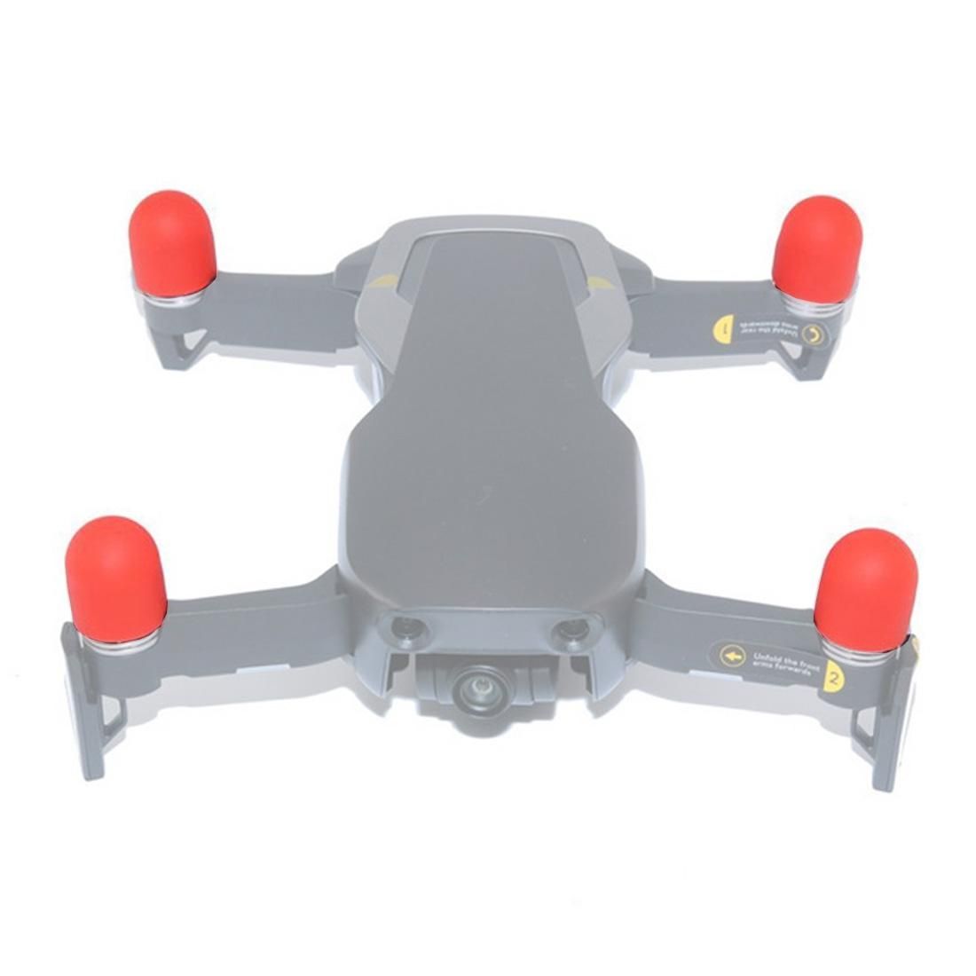 4 PCS Silicone Motor Guard Protective Covers for DJI Mavic Air Drone RC Quadcopter (Red)