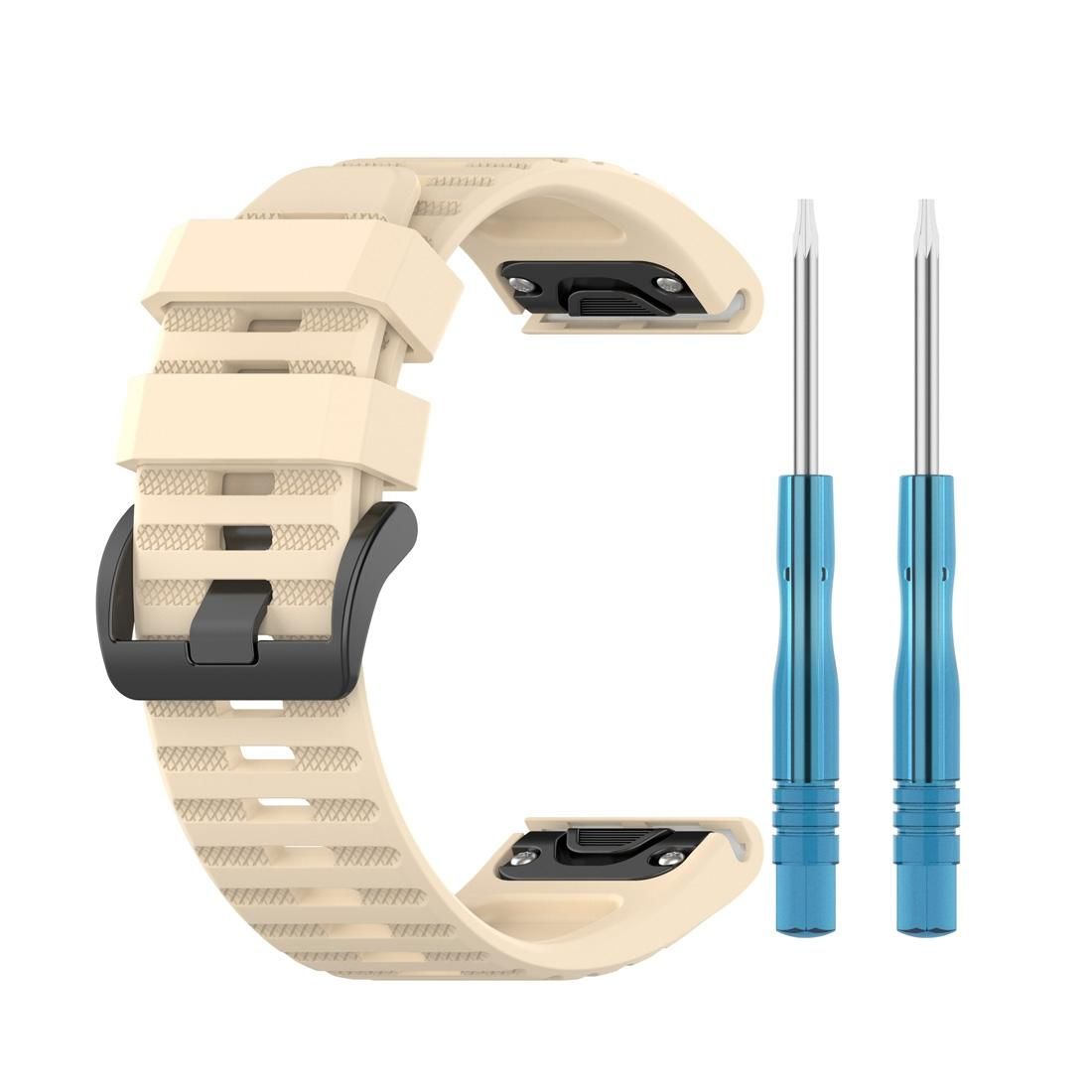 For Garmin Fenix 6 22mm Smart Watch Quick Release Silicon Wrist Strap Watchband (Style1)