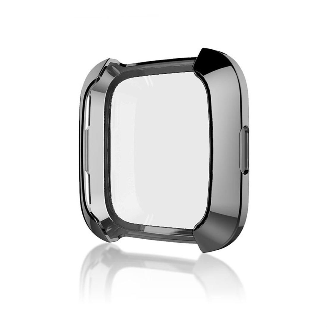 Smart Watch Soft TPU Protective Case for Fitbit Versa (Black)