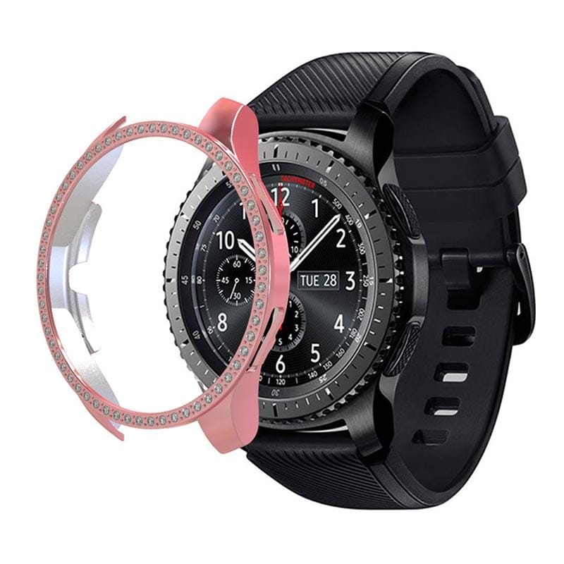 For Samsung Watch 46mm PC Diamond Watch Case (Pink)