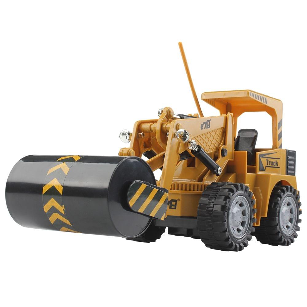 1:24 5CH Remote Control Electric Road Roller Construction