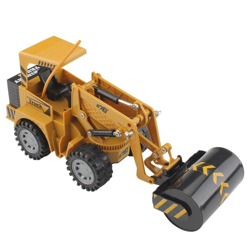 1:24 5CH Remote Control Electric Road Roller Construction