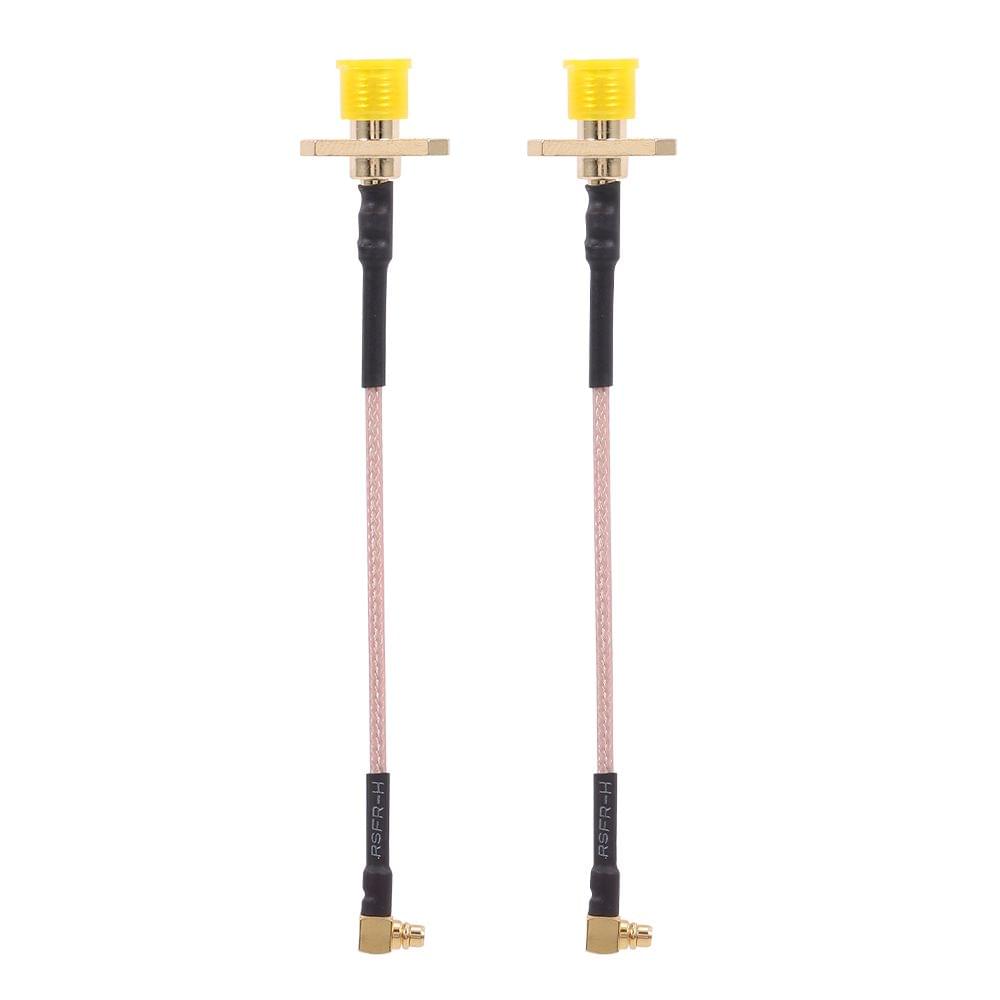 2pcs Turbowing MMCX to SMA Female Flange FPV Antenna