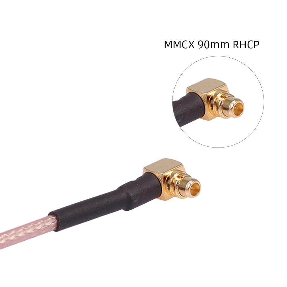 2pcs Turbowing MMCX to SMA Female Flange FPV Antenna