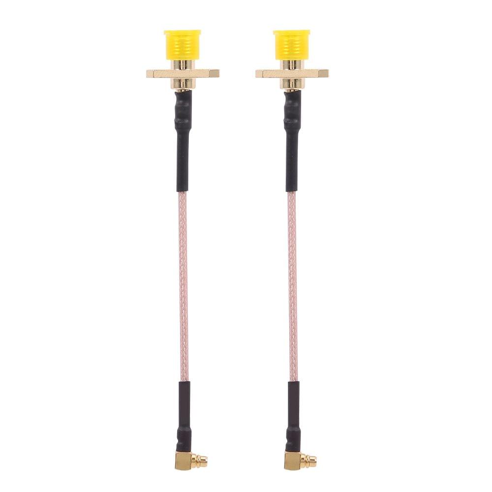 2pcs Turbowing MMCX to RP-SMA Female Flange FPV Antenna