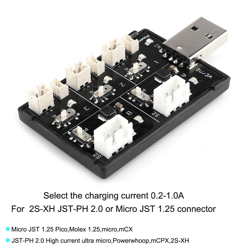 Rcharlance U5 1-2S LiPo LiHV Battery Charger with USB Port