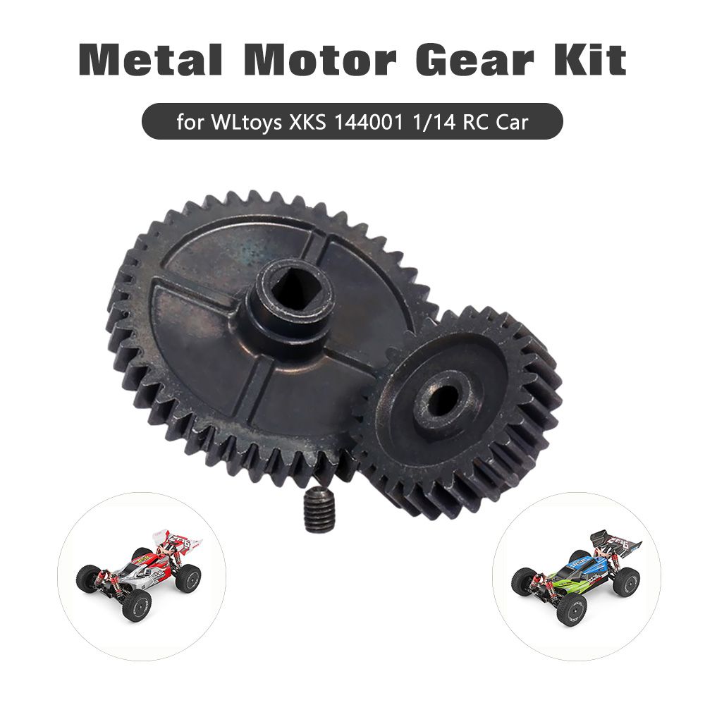 For WLtoys XKS 144001 1/14 RC Car Metal Motor Gear Kit Spur