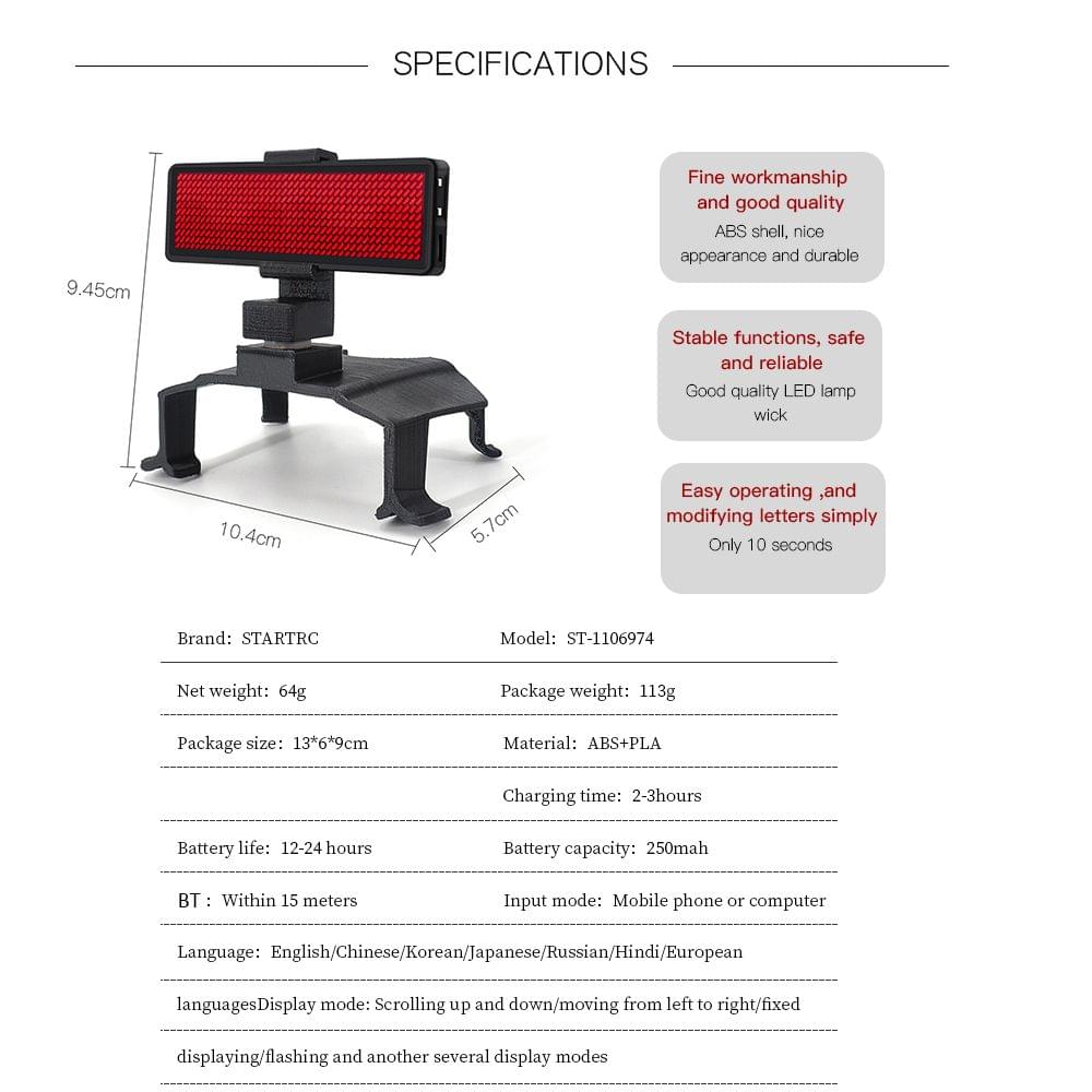 Compatible with DJI Mavic PRO Mavic 2 LED Display Screen