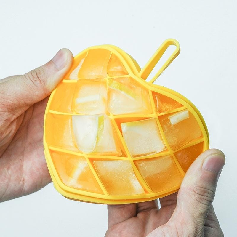 Silicone Heart Shaped Ice Tray with Lid