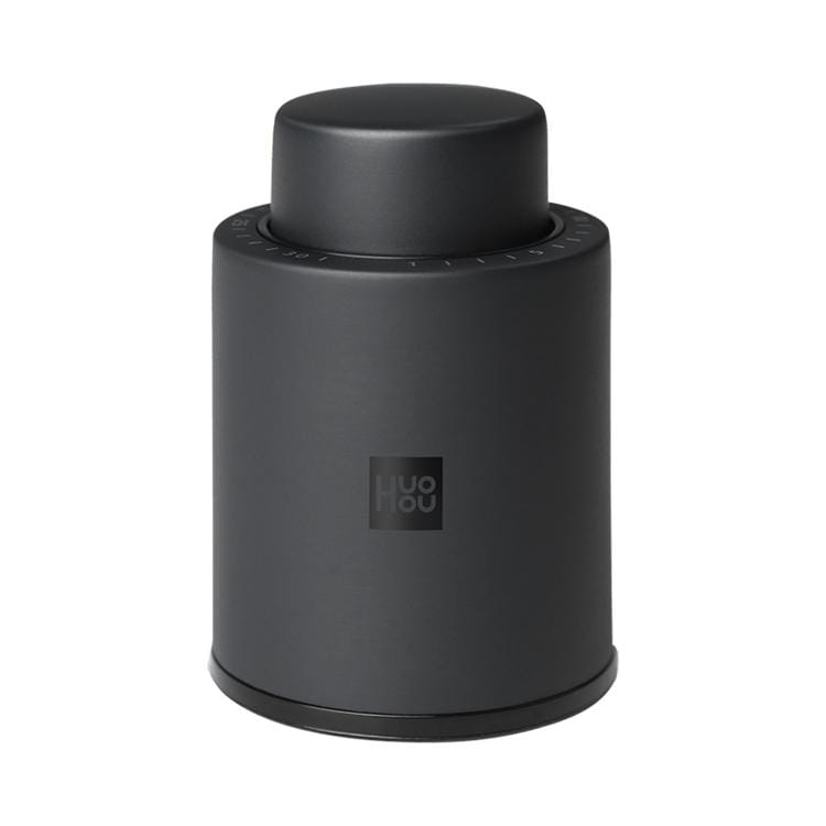 Original Xiaomi Youpin Huohou Red Wine Vacuum Stopper (Black)