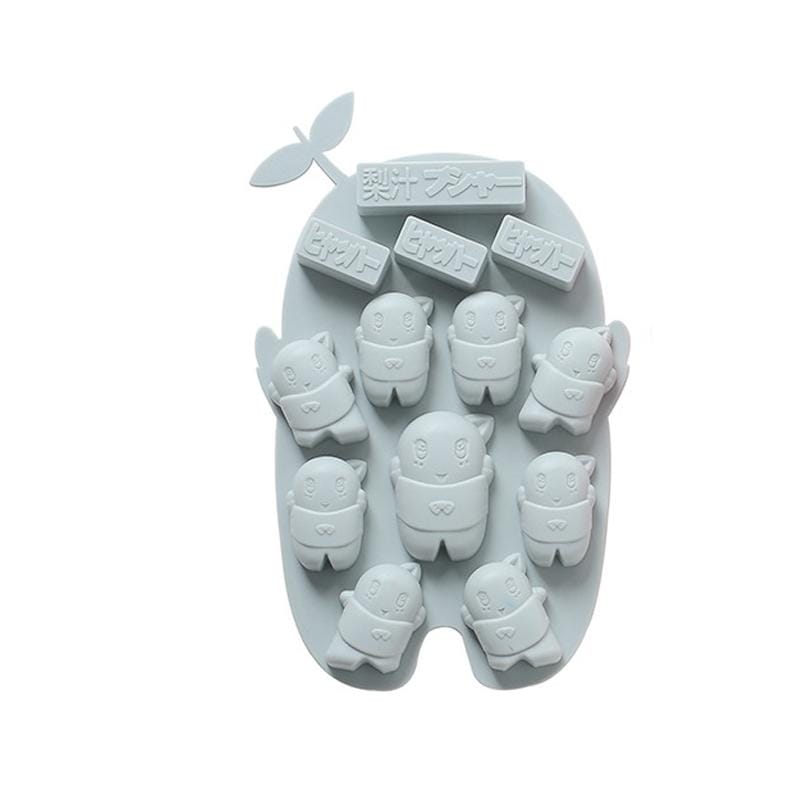 4 PCS Cartoon Leaf Silicone Cake Chocolate Mold Pudding Ice Tray Baking Utensils (Blue)
