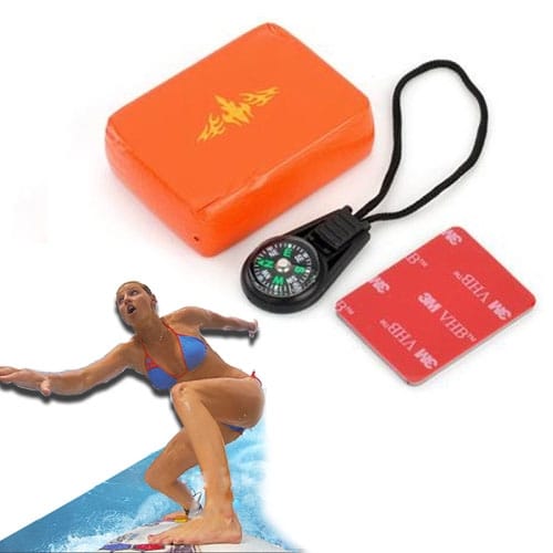 PE Foam Soaked Proof Surfing Buoy for GoPro Hero 4 / 3+ / 3 / 2 / 1 with Compass (Orange)
