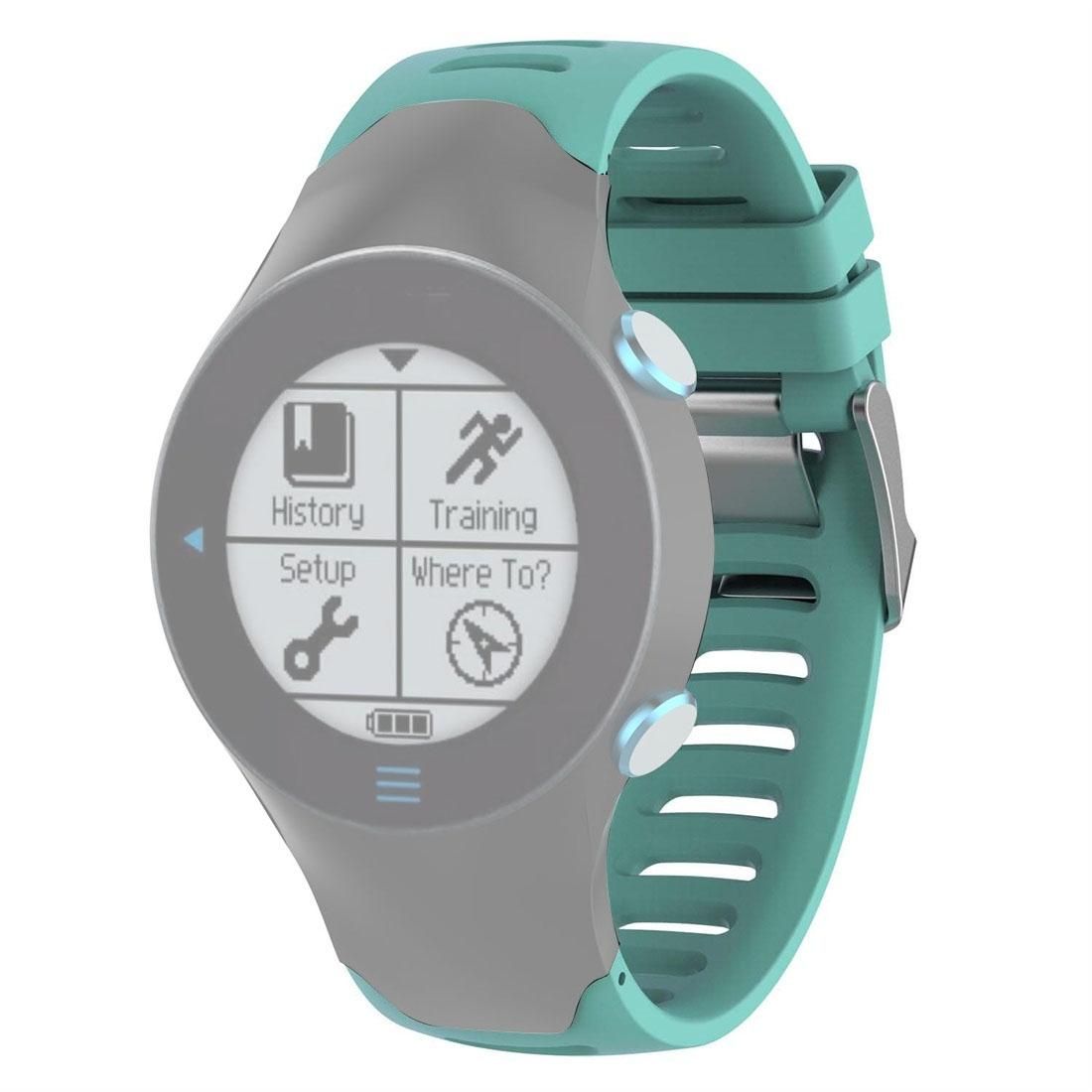 Smart Watch Silicone Wrist Strap Watchband for Garmin Forerunner 610 (Mint Green)