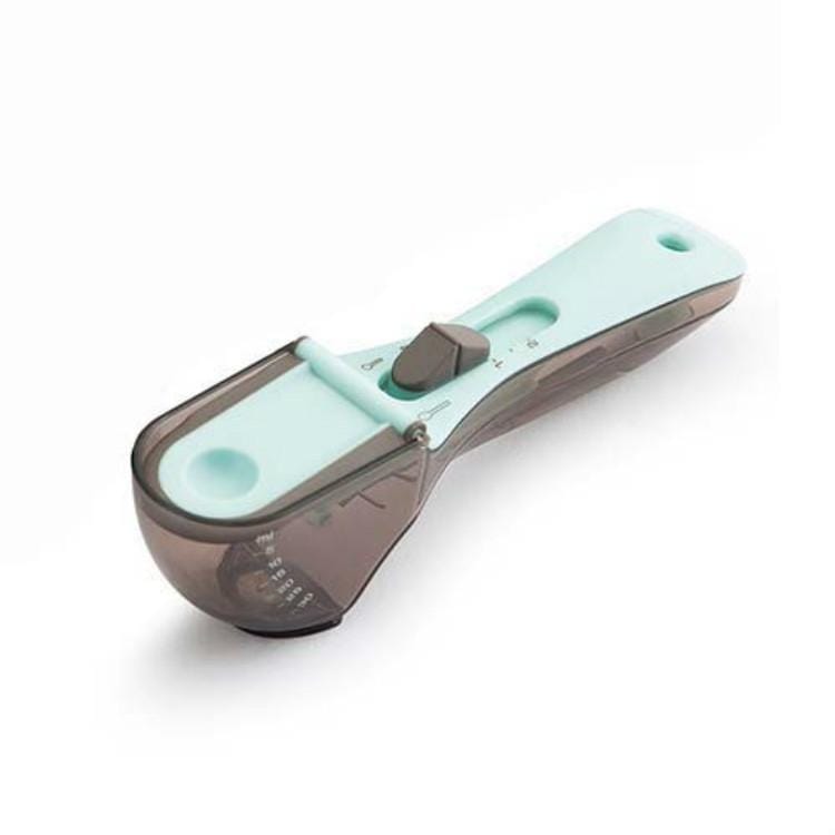 4 PCS Kitchen Tool Plastic Measuring Spoon Adjustable Baking Tool Measuring Spoon, Specification:Small (Light Blue)