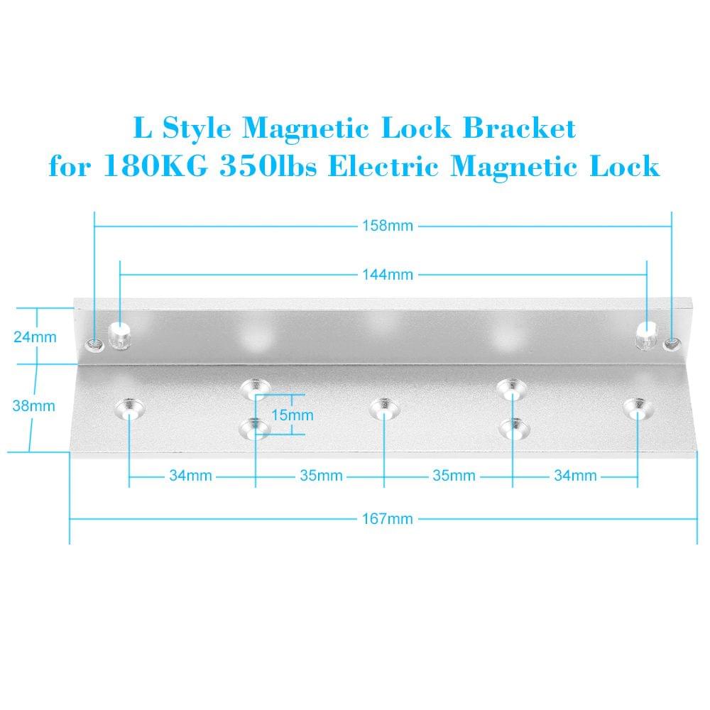 L Mounting Bracket Stent For 180KG 350lbs Magnetic Lock Door