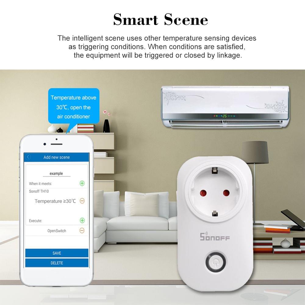 SONOFF S20 EU Type E ITEAD Wifi Wireless Remote Control