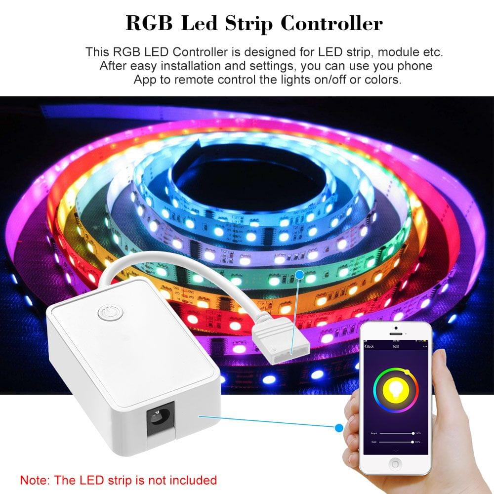 Mini Wifi RGB LED Strip Controller by Smart Phone Control