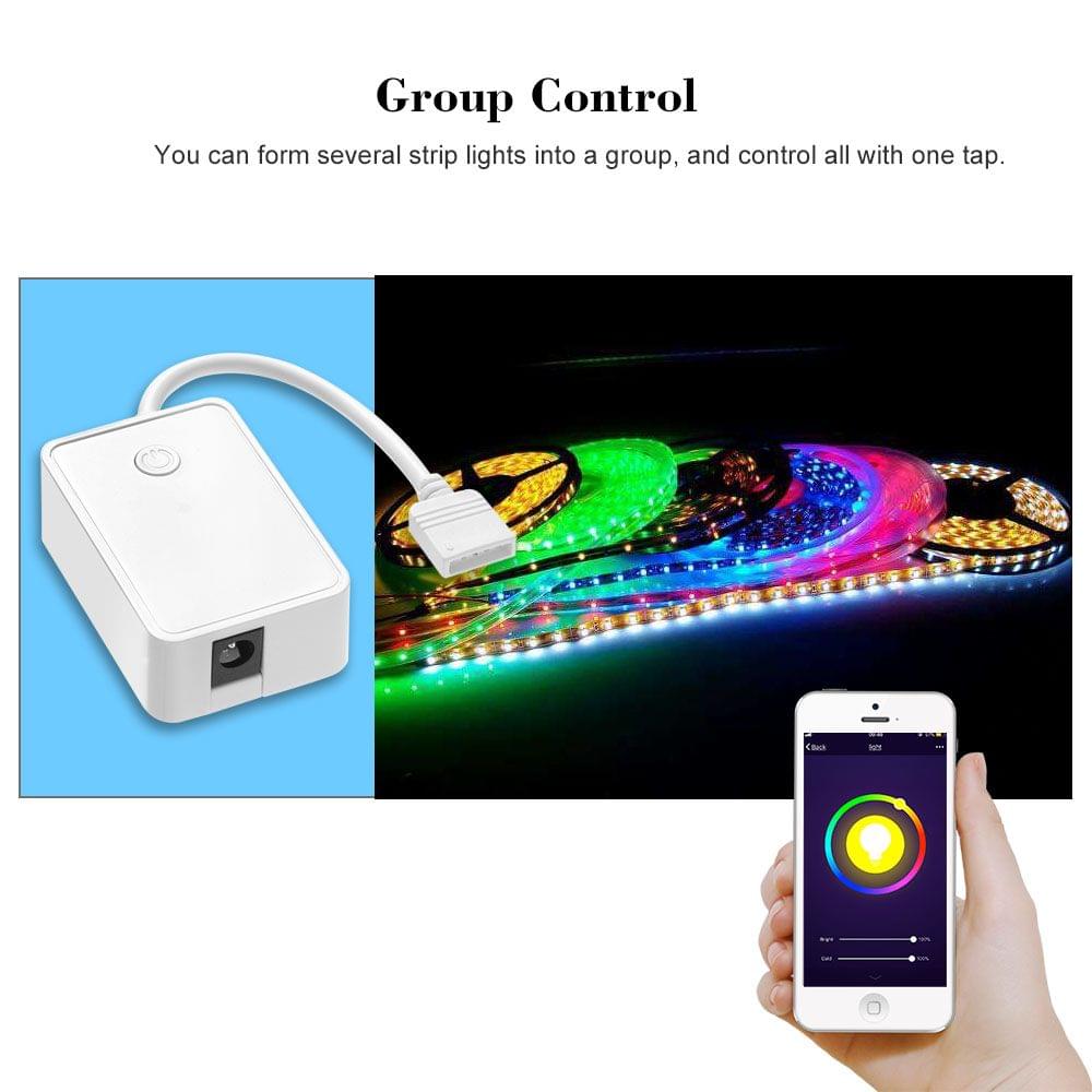 Mini Wifi RGB LED Strip Controller by Smart Phone Control