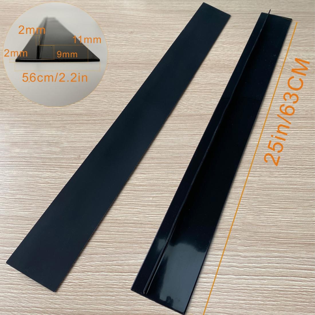 2 PCS 25 inches Gas Stove Slit Strip Antifouling Dustproof Waterproof Kitchen Sealing Strip (Transparent)