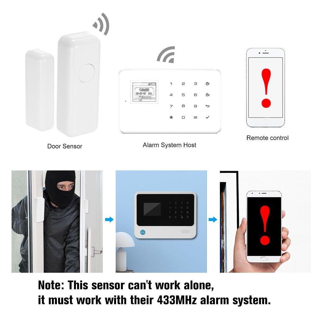 433Mhz Door Window Alarm Sensor Wireless Automation Home