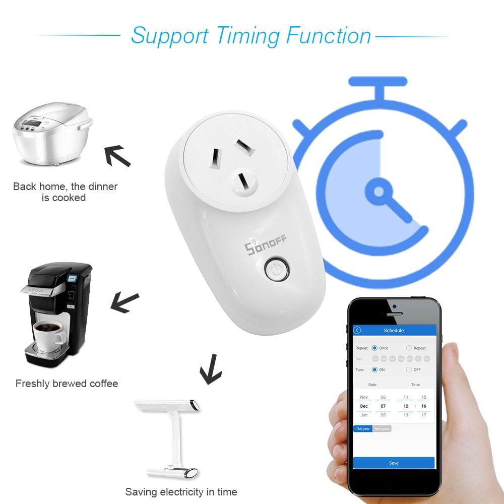 SONOFF S26 ITEAD Wifi Smart Socket Wireless Remote Control - AU Plug