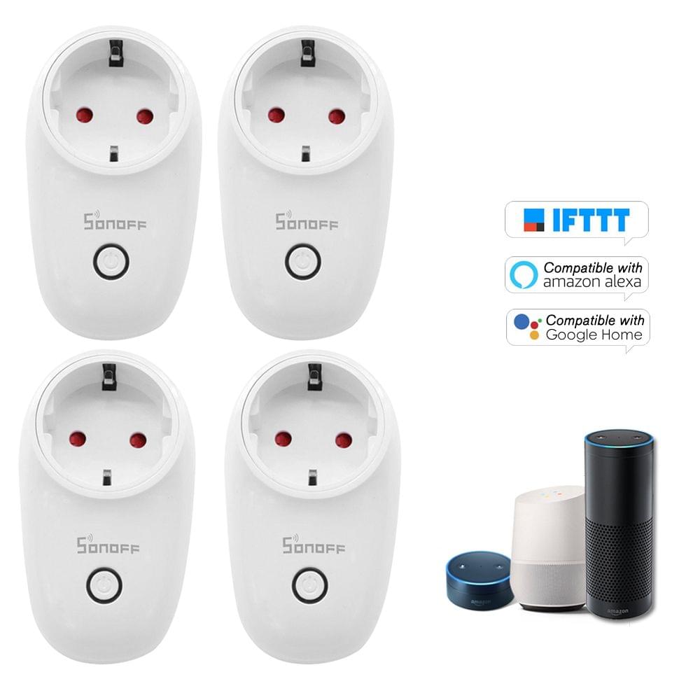 4PCS SONOFF S26 ITEAD Wifi Smart Socket Wireless Remote