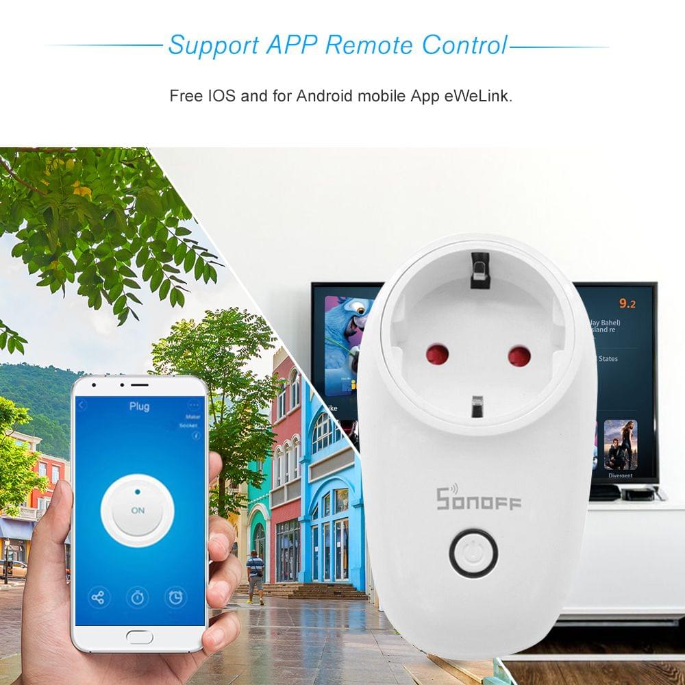 4PCS SONOFF S26 ITEAD Wifi Smart Socket Wireless Remote