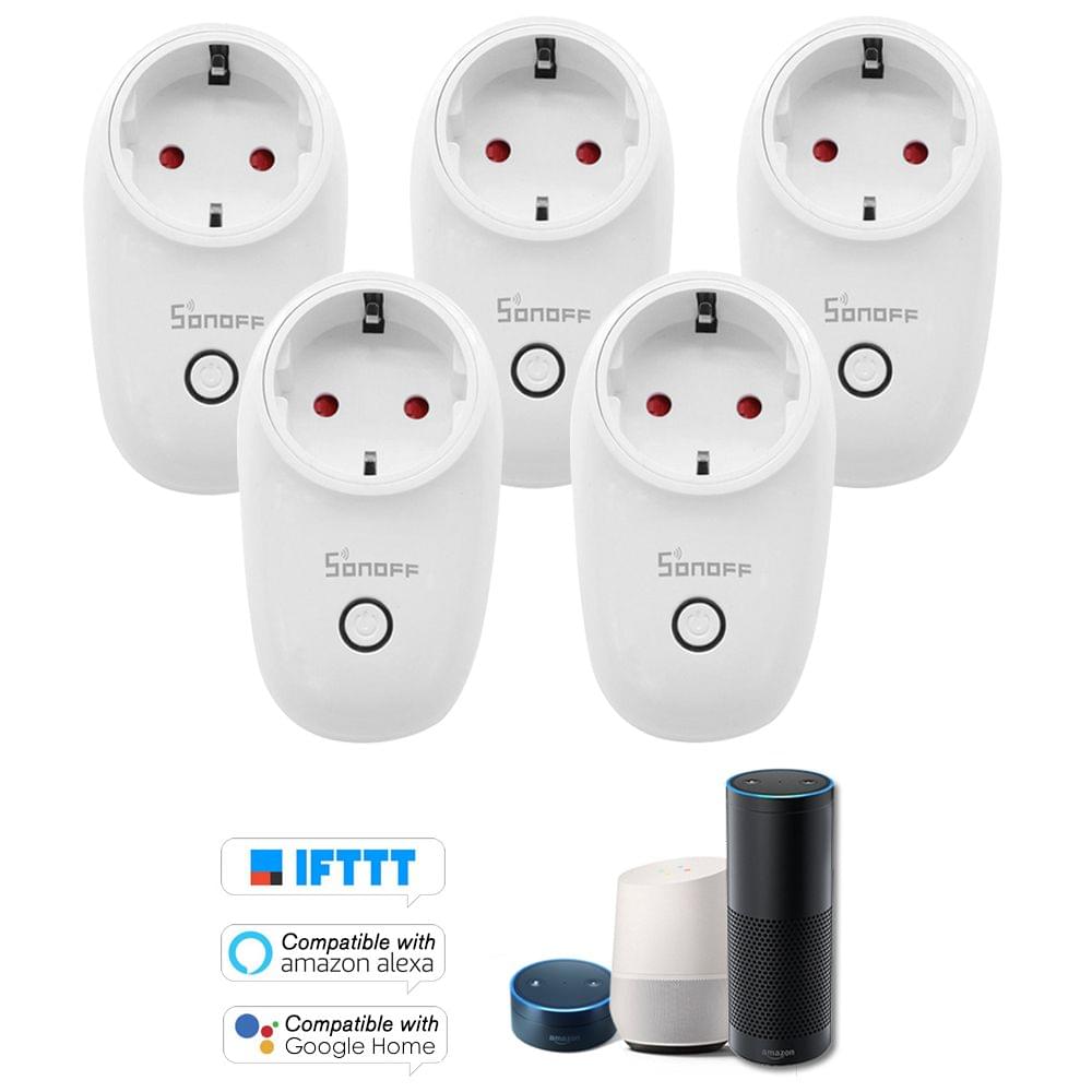 5PCS SONOFF S26 ITEAD Wifi Smart Socket Wireless Remote