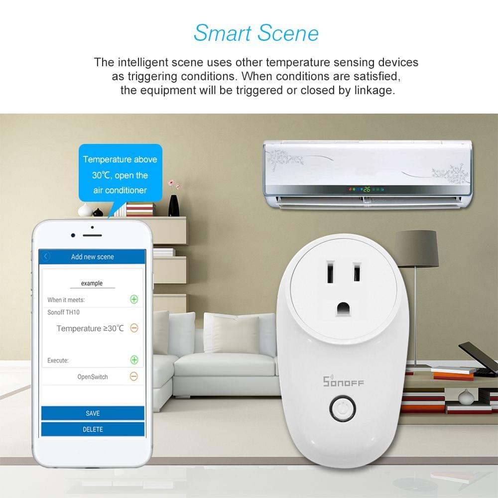 SONOFF S26 ITEAD Wifi Smart Socket Wireless Remote Control - US Plug