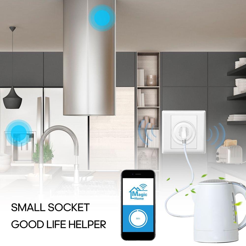 Mini Intelligent Socket Plug WIFI Remote Control Timing - 1Pcs