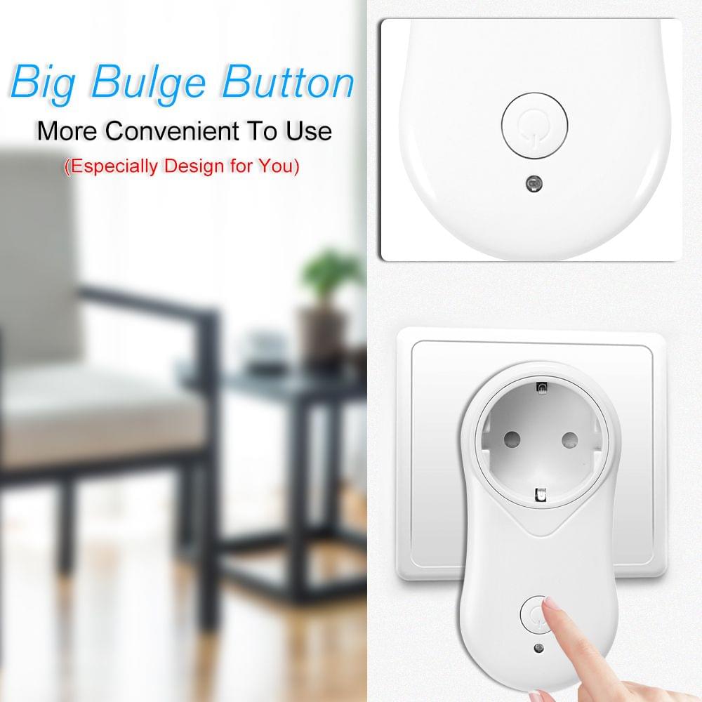 Smart WiFi Socket EU Type E with USB Outlet Remote Control - EU Plug