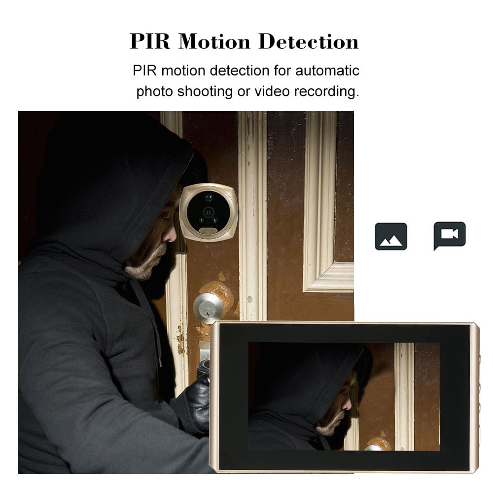 1.3MP Peephole Door Camera 4.3 Inch Color LCD Screen Monitor