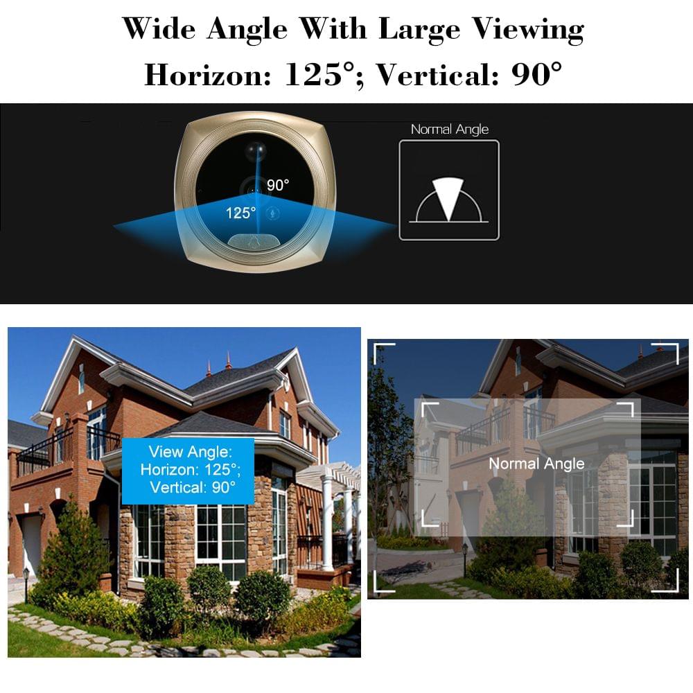 1.3MP Peephole Door Camera 4.3 Inch Color LCD Screen Monitor