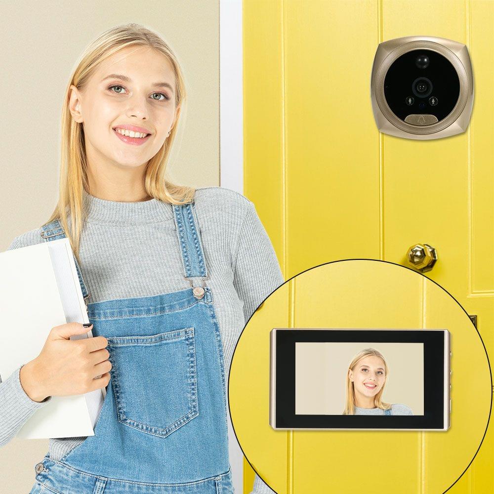 1.3MP Peephole Door Camera 4.3 Inch Color LCD Screen Monitor