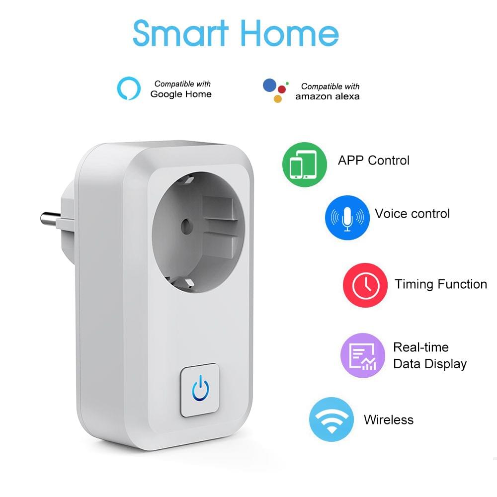 S01 Smart Wi-Fi Plug Socket Phone Remote Control Timer - EU Plug