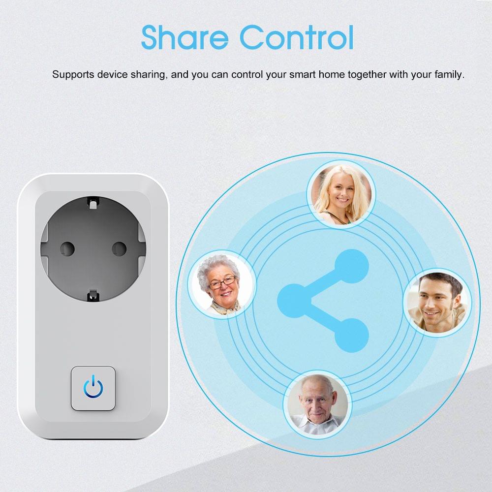 S01 Smart Wi-Fi Plug Socket Phone Remote Control Timer - EU Plug