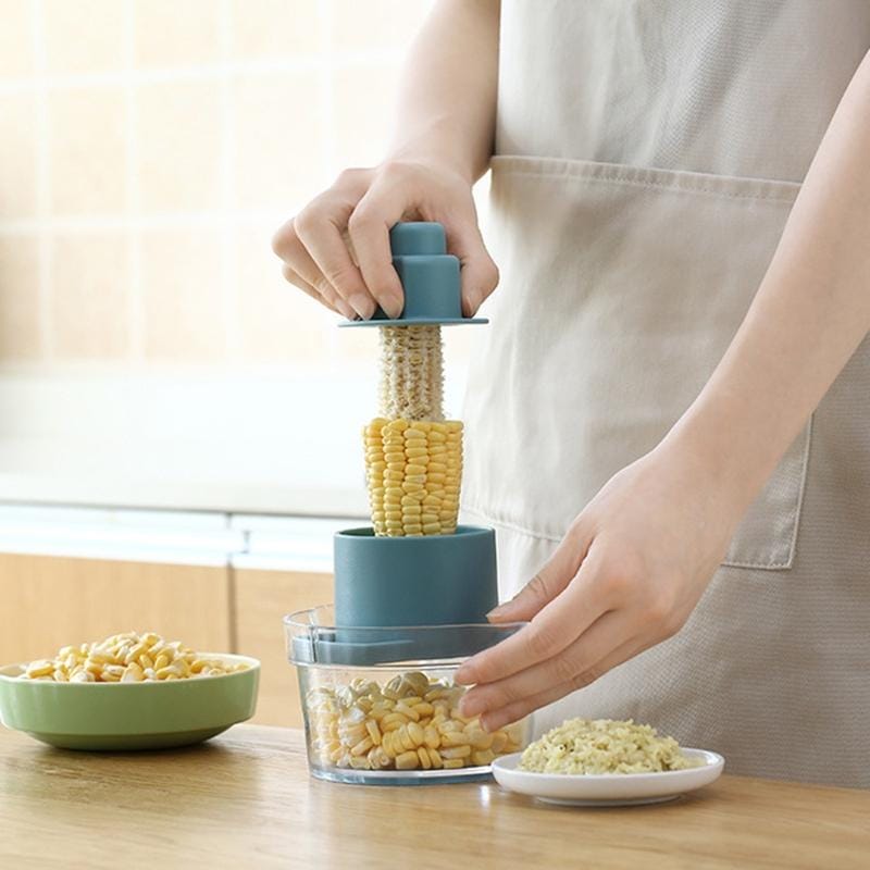 Household Multifunctional Corn Grain Peeler Mud Grinder (Blue)
