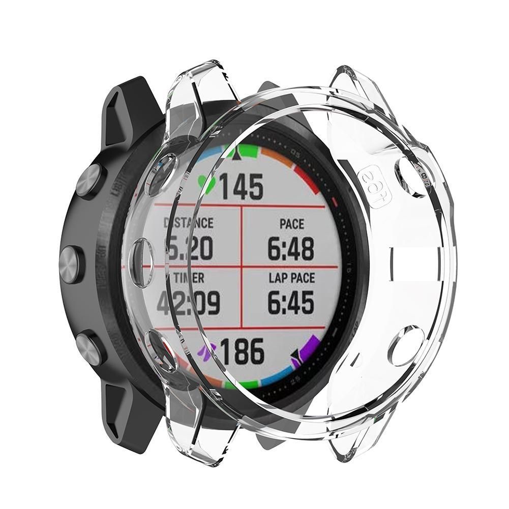 For Garmin Fenix 6S / 6S Pro Smart Watch Half Coverage TPU Protective Case (Transparent)