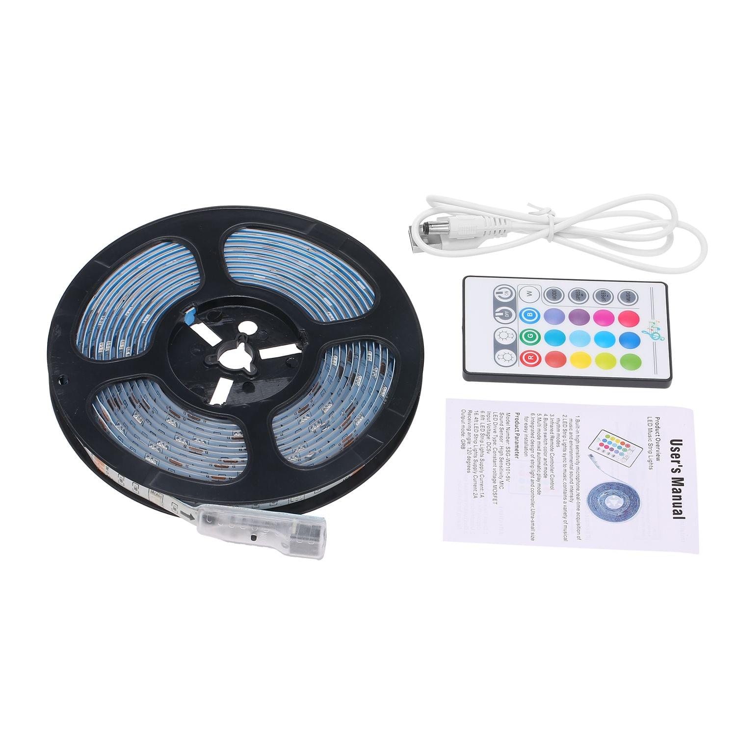 5M/16.4ft RGB Light Strip LED Strip Lights Waterproof Tape