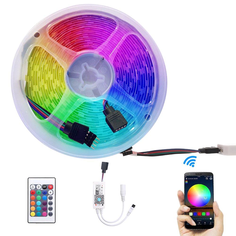 5M Smart Light Strips WIFI Control Color Changing LED 5050