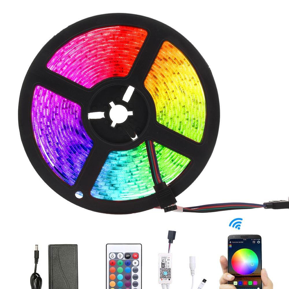 5M Smart Light Strips WIFI Control Color Changing LED 5050 - EU Plug