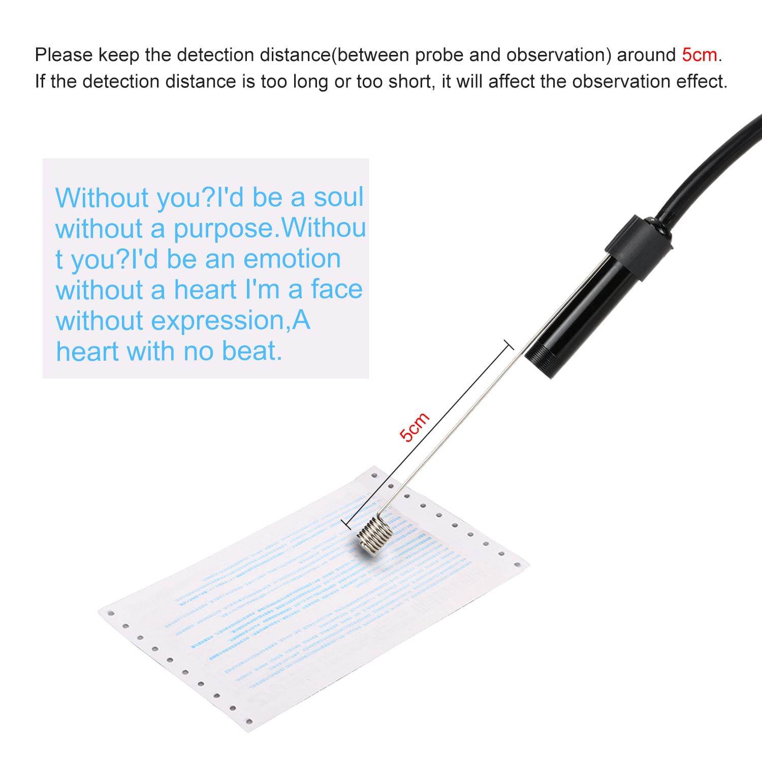 7MM Endoscope Camera 6 LED Lens Mini Camcorders IP67 - 0.5M
