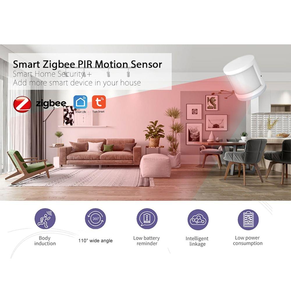 Super Mini Tuya Powered ZigBee PIR Motion Sensor Wireless