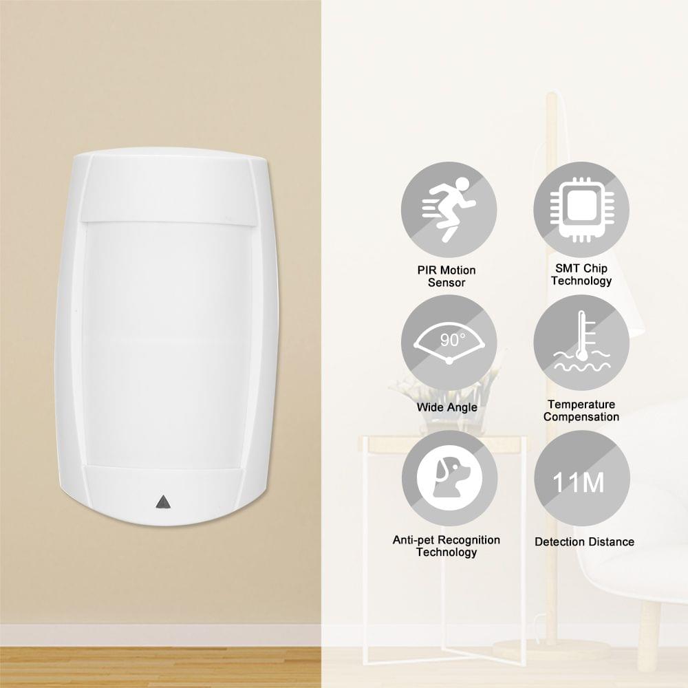 Wired PIR Motion Sensor Dua Passive Infrared Pet-Immunity