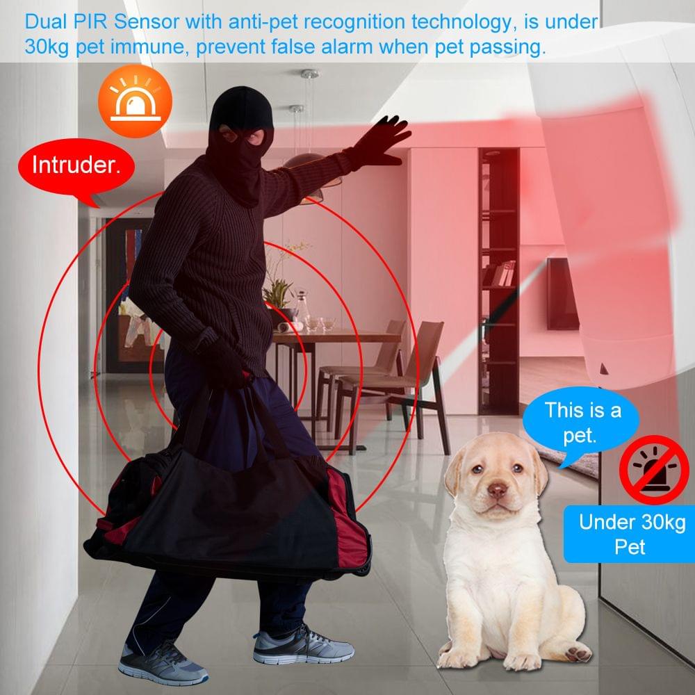 Wired PIR Motion Sensor Dua Passive Infrared Pet-Immunity