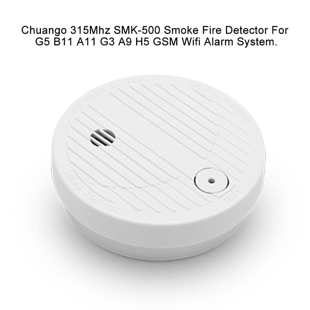 Chuango 315Mhz SMK-500 Wireless Alarm Security Smoke Fire