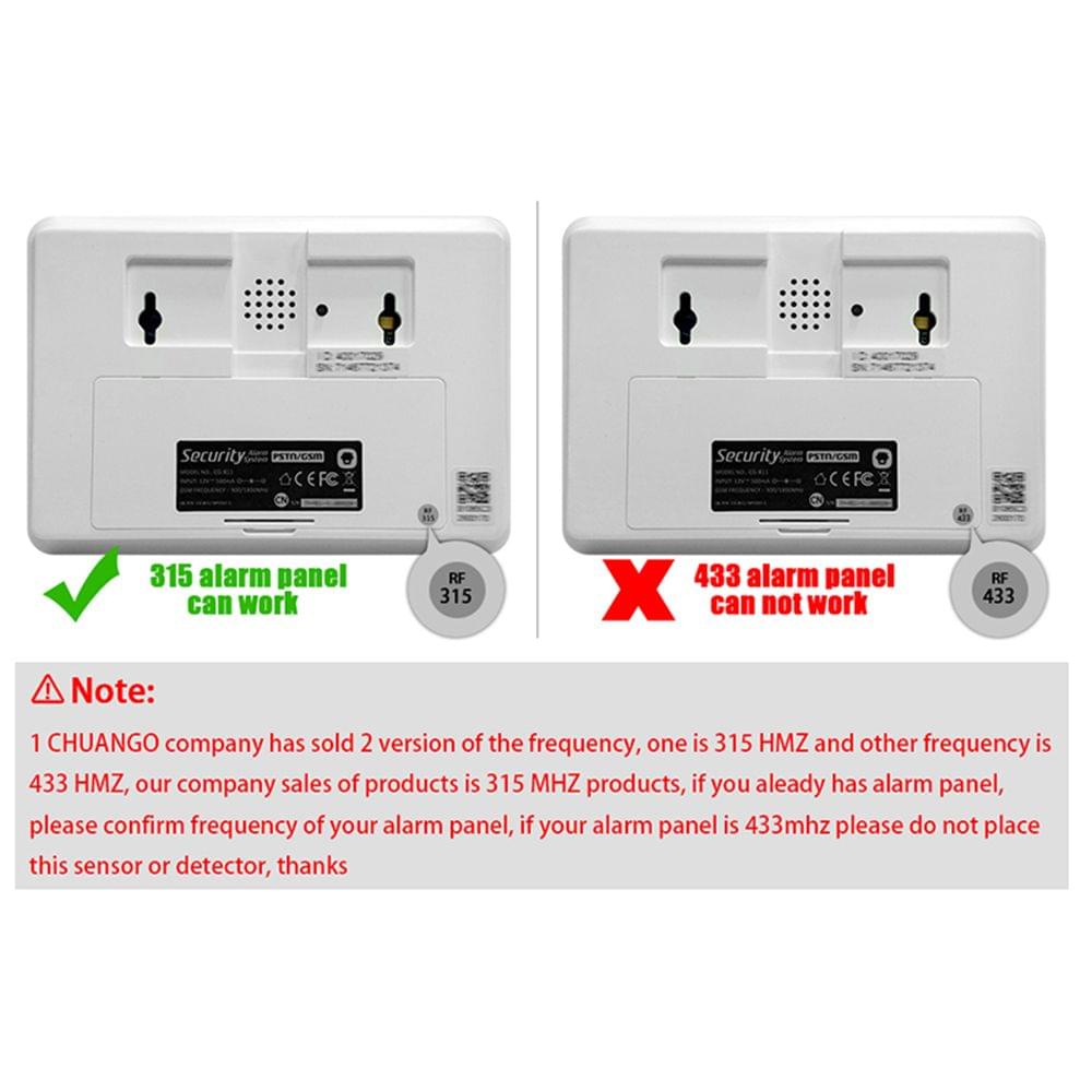 Chuango 315Mhz Wireless Anti-Pet PIR Motion Sensor Dual