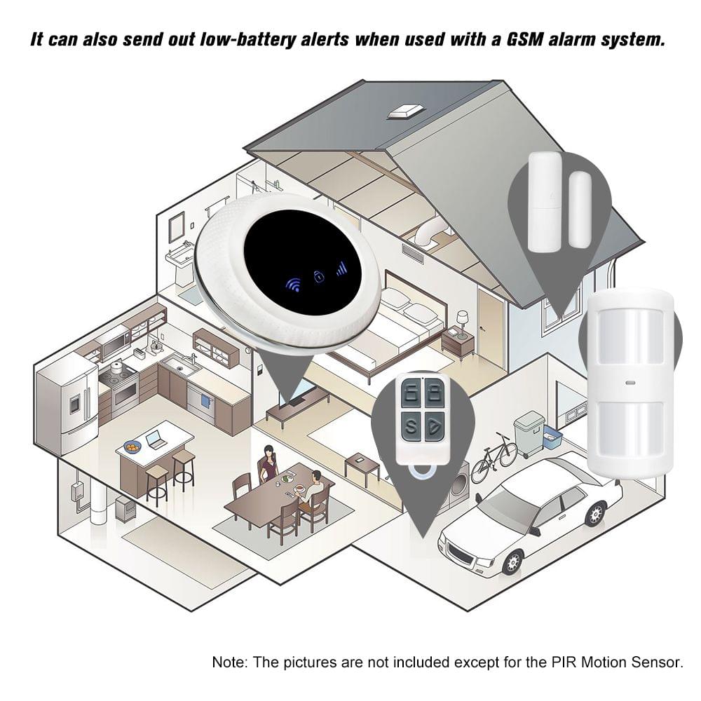 Chuango 315Mhz Wireless Anti-Pet PIR Motion Sensor Dual